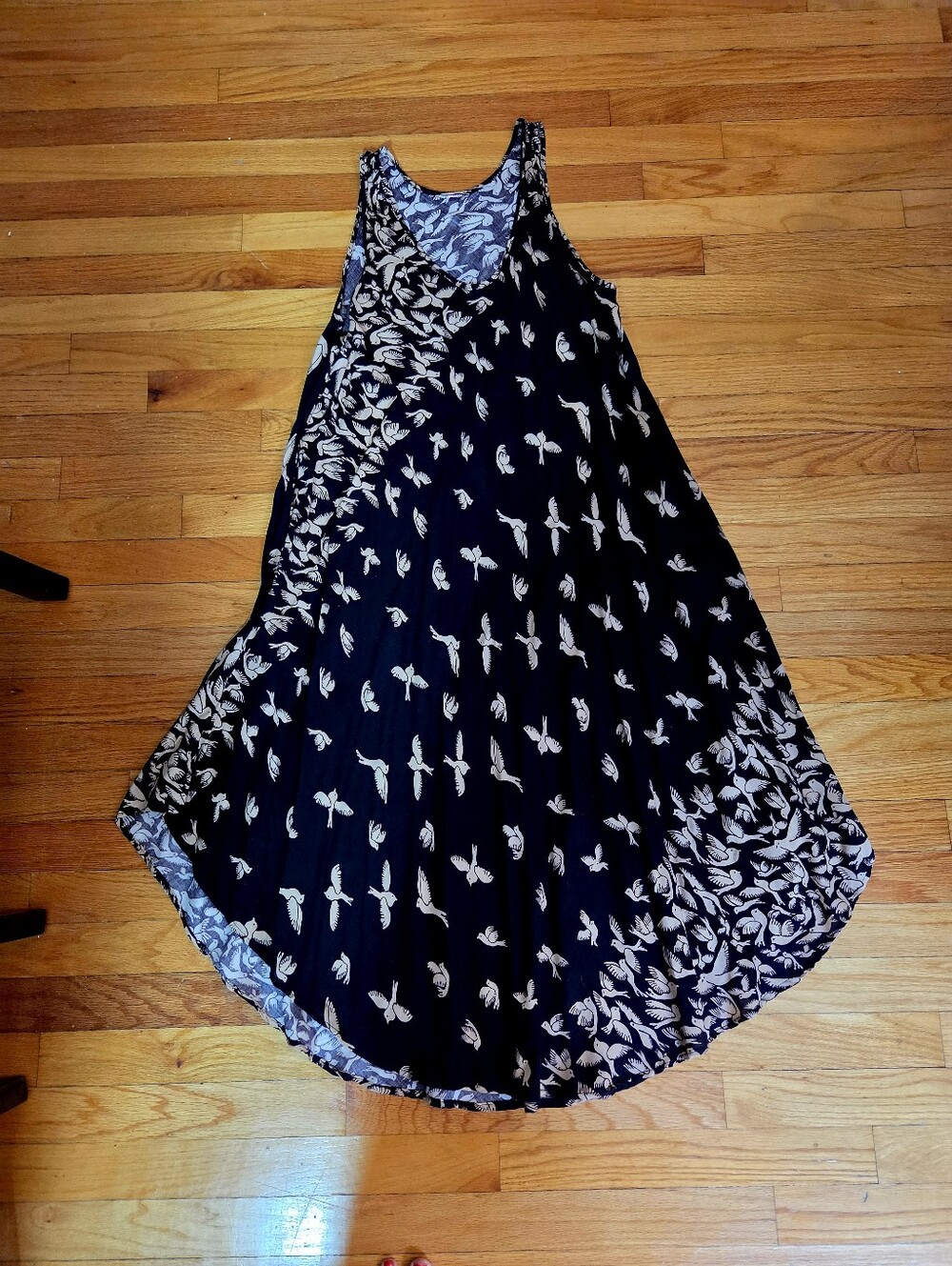BOHO Black and White Tank Dress
